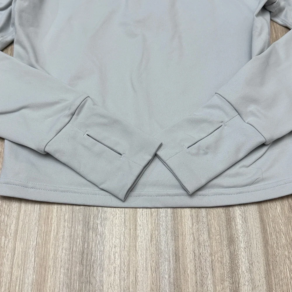Paragon Fitwear quarter zip long sleeve jacket size medium in light gray / ivory - Picture 6 of 8
